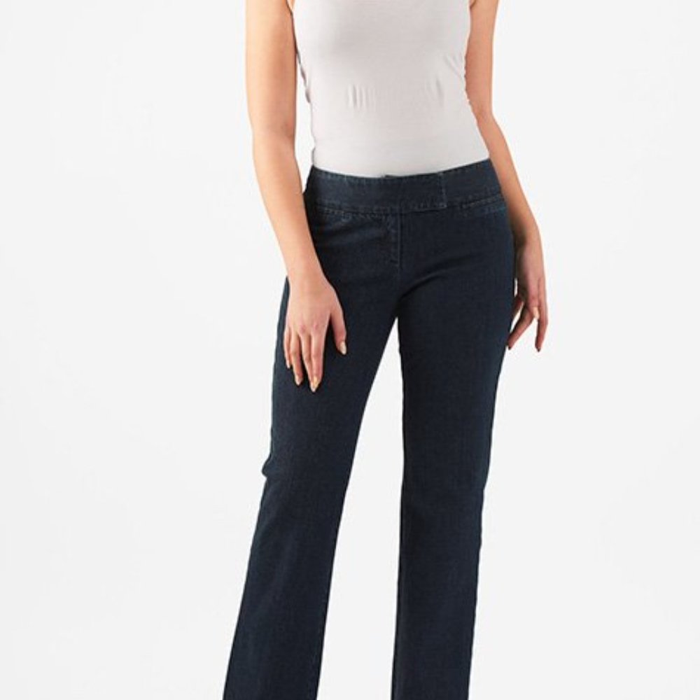 Deep Indigo Flare Denim Jeans 415